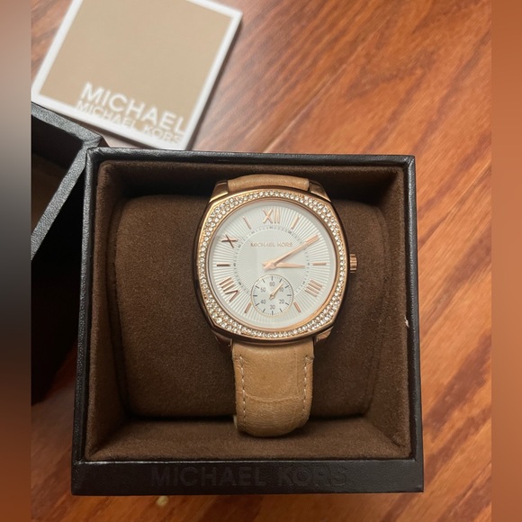 Michael Kors Watch Rose Gold/ Tan MK2388 - Picture 1 of 6